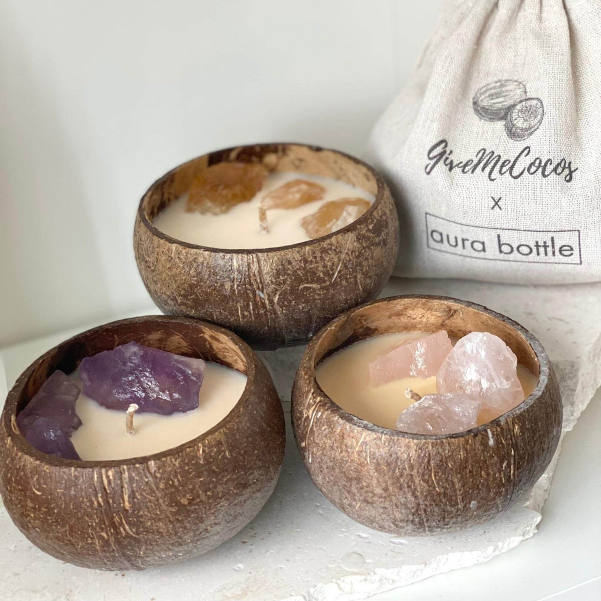 Coconut Candle - Amethyst
