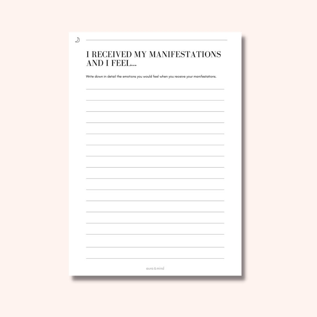 The Manifestation Journal 39 Pages Printable - Digital